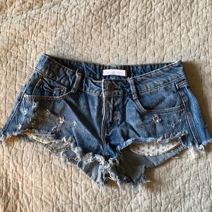 Zara denim shorts